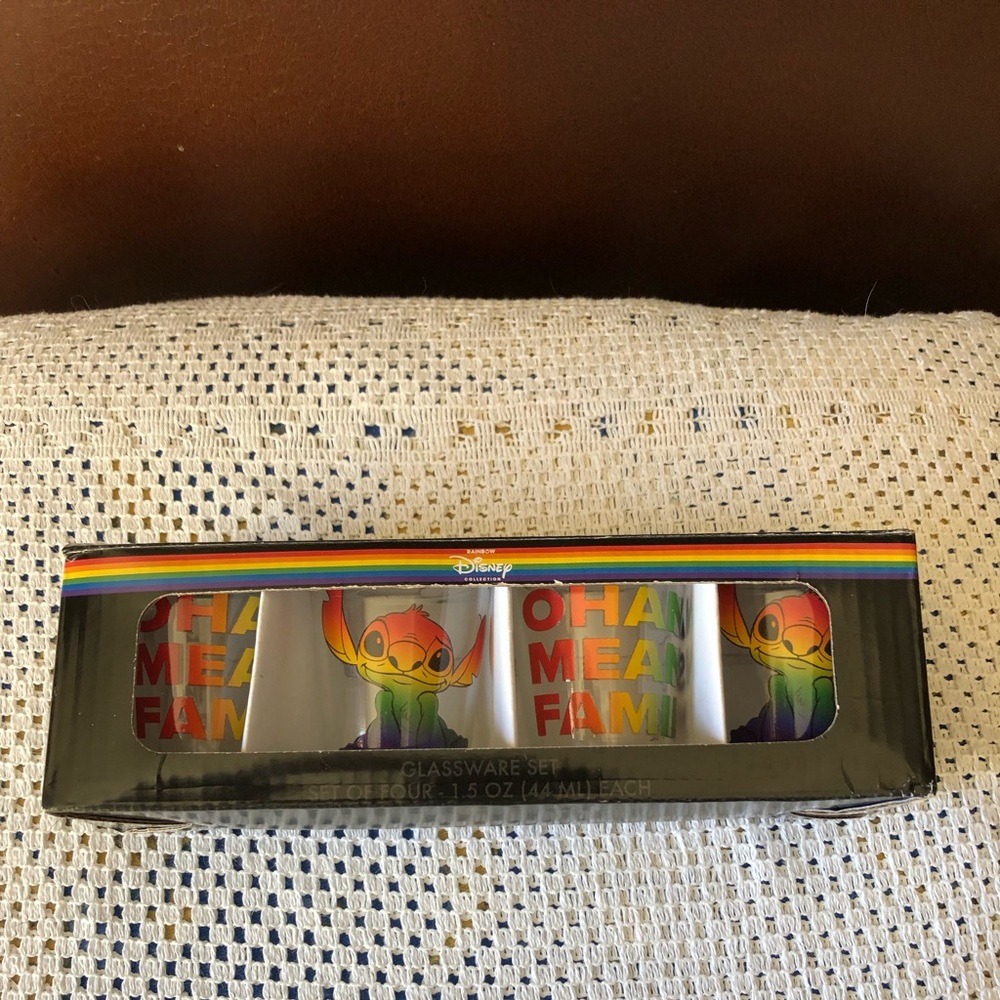 Disney Rainbow Pride Line Stitch Shotglass Set/4
